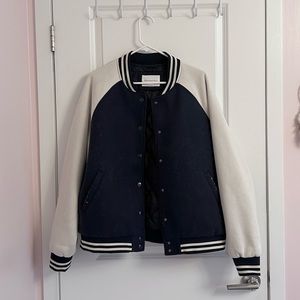 baseball varsity button up jacket